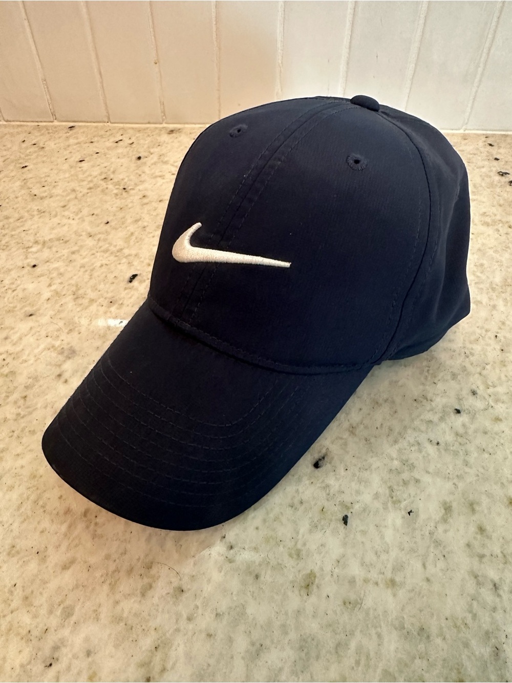 Nike Navy Baseball Cap with White Swoosh